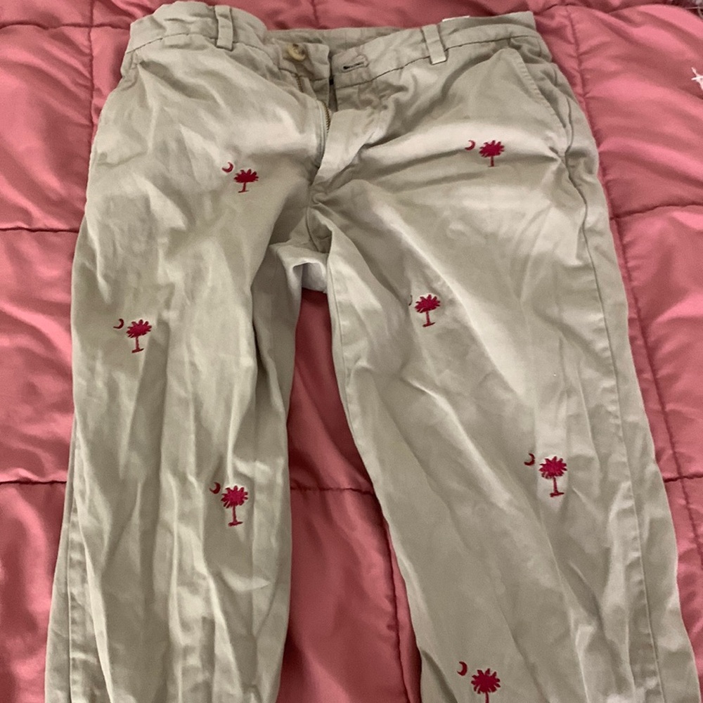 thrifted vineyard vines wide leg pants